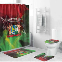 Suriname Independence Day Bathroom Set Wan Switi Srefidensi Dey - Wonder Print Shop