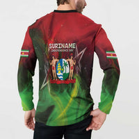 Suriname Independence Day Button Sweatshirt Wan Switi Srefidensi Dey - Wonder Print Shop