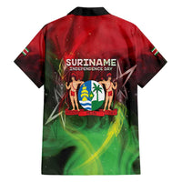 Suriname Independence Day Family Matching Long Sleeve Bodycon Dress and Hawaiian Shirt Wan Switi Srefidensi Dey - Wonder Print Shop