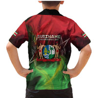 Suriname Independence Day Family Matching Mermaid Dress and Hawaiian Shirt Wan Switi Srefidensi Dey - Wonder Print Shop