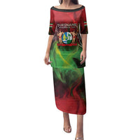 Suriname Independence Day Family Matching Puletasi and Hawaiian Shirt Wan Switi Srefidensi Dey - Wonder Print Shop