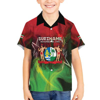 Suriname Independence Day Family Matching Puletasi and Hawaiian Shirt Wan Switi Srefidensi Dey - Wonder Print Shop