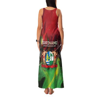 Suriname Independence Day Family Matching Tank Maxi Dress and Hawaiian Shirt Wan Switi Srefidensi Dey - Wonder Print Shop