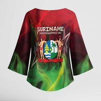 Suriname Independence Day Kimono Sleeve Blouse Wan Switi Srefidensi Dey - Wonder Print Shop