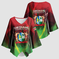 Suriname Independence Day Kimono Sleeve Blouse Wan Switi Srefidensi Dey - Wonder Print Shop