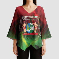 Suriname Independence Day Kimono Sleeve Blouse Wan Switi Srefidensi Dey - Wonder Print Shop