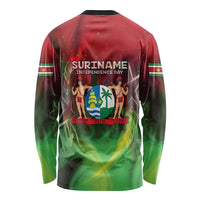Suriname Independence Day Long Sleeve Shirt Wan Switi Srefidensi Dey - Wonder Print Shop