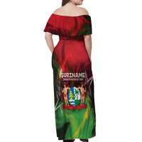 Suriname Independence Day Off Shoulder Maxi Dress Wan Switi Srefidensi Dey - Wonder Print Shop