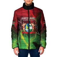 Suriname Independence Day Padded Jacket Wan Switi Srefidensi Dey - Wonder Print Shop