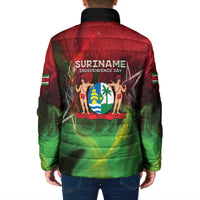 Suriname Independence Day Padded Jacket Wan Switi Srefidensi Dey - Wonder Print Shop