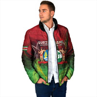 Suriname Independence Day Padded Jacket Wan Switi Srefidensi Dey - Wonder Print Shop