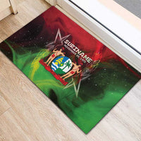 Suriname Independence Day Rubber Doormat Wan Switi Srefidensi Dey - Wonder Print Shop