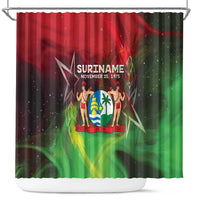 Suriname Independence Day Shower Curtain Wan Switi Srefidensi Dey - Wonder Print Shop