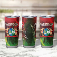 Suriname Independence Day Tumbler Cup Wan Switi Srefidensi Dey - Wonder Print Shop
