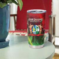 Suriname Independence Day Tumbler Cup Wan Switi Srefidensi Dey - Wonder Print Shop