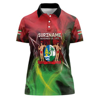 Suriname Independence Day Women Polo Shirt Wan Switi Srefidensi Dey - Wonder Print Shop