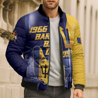 Barbados Independence Day Bomber Puffer Jacket Proud To Be Barbadian - Wonder Print Shop