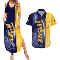 Barbados Independence Day Couples Matching Summer Maxi Dress and Hawaiian Shirt Proud To Be Barbadian - Wonder Print Shop