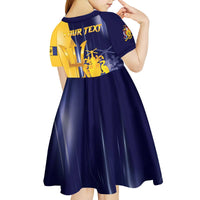 Barbados Independence Day Kid Short Sleeve Dress Proud To Be Barbadian - Wonder Print Shop