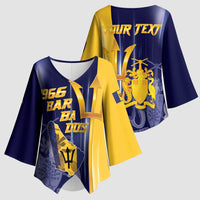 Barbados Independence Day Kimono Sleeve Blouse Proud To Be Barbadian - Wonder Print Shop