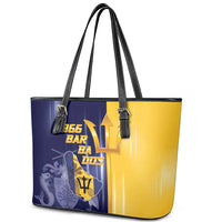 Barbados Independence Day Leather Tote Bag Proud To Be Barbadian - Wonder Print Shop