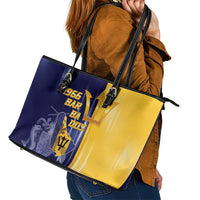 Barbados Independence Day Leather Tote Bag Proud To Be Barbadian - Wonder Print Shop