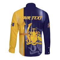 Barbados Independence Day Long Sleeve Button Shirt Proud To Be Barbadian - Wonder Print Shop