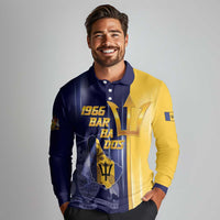 Barbados Independence Day Long Sleeve Polo Shirt Proud To Be Barbadian - Wonder Print Shop
