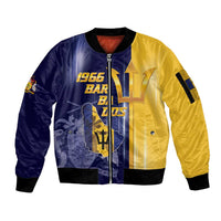 Barbados Independence Day Sleeve Zip Bomber Jacket Proud To Be Barbadian - Wonder Print Shop