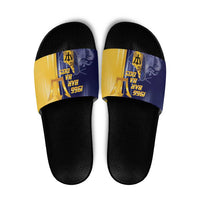 Barbados Independence Day Slide Sandals Proud To Be Barbadian - Wonder Print Shop