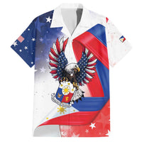 Filipino American History Month Family Matching Off The Shoulder Long Sleeve Dress and Hawaiian Shirt Philippines Proud Of My Roots - Wonder Print Shop