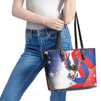 Filipino American History Month Leather Tote Bag Philippines Proud Of My Roots - Wonder Print Shop