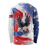 Filipino American History Month Long Sleeve Shirt Philippines Proud Of My Roots - Wonder Print Shop