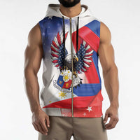 Filipino American History Month Sleeveless Zip Hoodie Philippines Proud Of My Roots - Wonder Print Shop