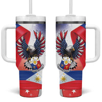 Filipino American History Month Tumbler With Handle Philippines Proud Of My Roots - Wonder Print Shop