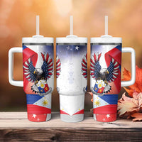 Filipino American History Month Tumbler With Handle Philippines Proud Of My Roots - Wonder Print Shop