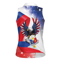 Filipino American History Month Women Sleeveless Polo Shirt Philippines Proud Of My Roots - Wonder Print Shop