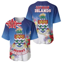 Cayman Islands Christmas Baseball Jersey Coquette Bow Xmas Vibe - Wonder Print Shop