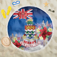 Cayman Islands Christmas Beach Blanket Coquette Bow Xmas Vibe - Wonder Print Shop