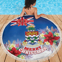 Cayman Islands Christmas Beach Blanket Coquette Bow Xmas Vibe - Wonder Print Shop