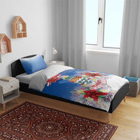 Cayman Islands Christmas Bedding Set Coquette Bow Xmas Vibe - Wonder Print Shop