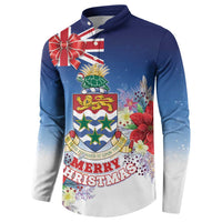 Cayman Islands Christmas Button Sweatshirt Coquette Bow Xmas Vibe - Wonder Print Shop