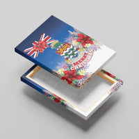 Cayman Islands Christmas Canvas Wall Art Coquette Bow Xmas Vibe - Wonder Print Shop