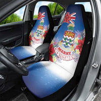 Cayman Islands Christmas Car Seat Cover Coquette Bow Xmas Vibe - Wonder Print Shop