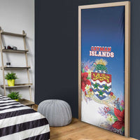 Cayman Islands Christmas Door Cover Coquette Bow Xmas Vibe - Wonder Print Shop