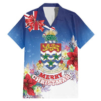 Cayman Islands Christmas Family Matching Mermaid Dress and Hawaiian Shirt Coquette Bow Xmas Vibe - Wonder Print Shop