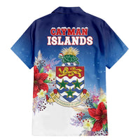 Cayman Islands Christmas Family Matching Mermaid Dress and Hawaiian Shirt Coquette Bow Xmas Vibe - Wonder Print Shop