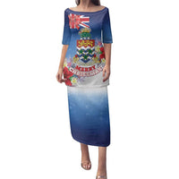 Cayman Islands Christmas Family Matching Puletasi and Hawaiian Shirt Coquette Bow Xmas Vibe - Wonder Print Shop