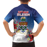 Cayman Islands Christmas Family Matching Summer Maxi Dress and Hawaiian Shirt Coquette Bow Xmas Vibe - Wonder Print Shop