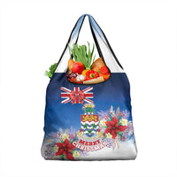 Cayman Islands Christmas Grocery Bag Coquette Bow Xmas Vibe - Wonder Print Shop